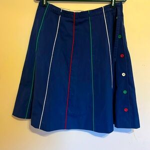Vintage blue button down skirt by Jeana